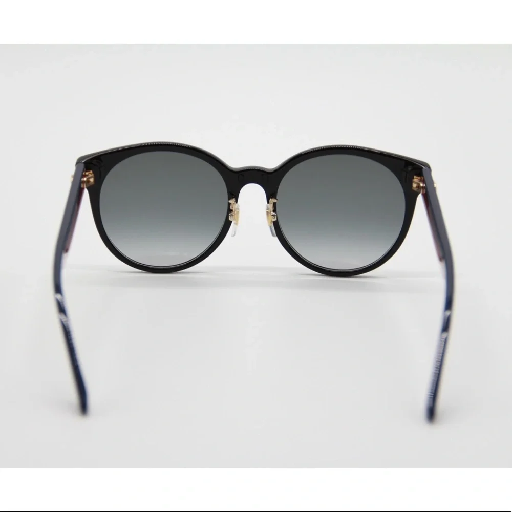NEW GUCCI GG0416SK 001 BLACK ROUND SUNGLASSES GUCCI - Picture 8 of 13